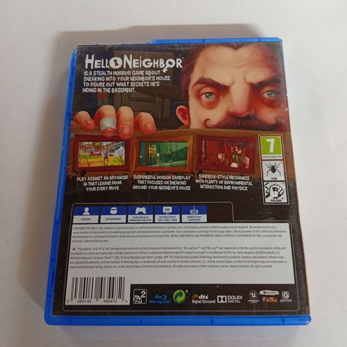 Hello Neighbor PlayStation 4 (PS4) used, action adventure puzzle