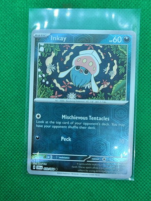 Inkay 033/064 Reverse Holo Common Shrouded Fable Pokemon TCG καινούργιο