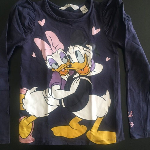 Donald & Daisy blouse for girl 6-8 years used, blue H&M