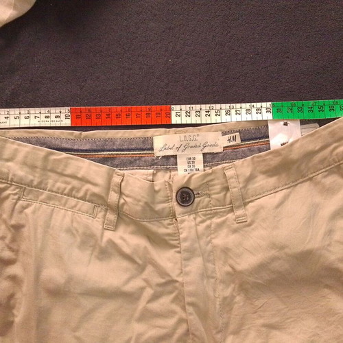 H&M men's beige summer pants size M like new slim fit