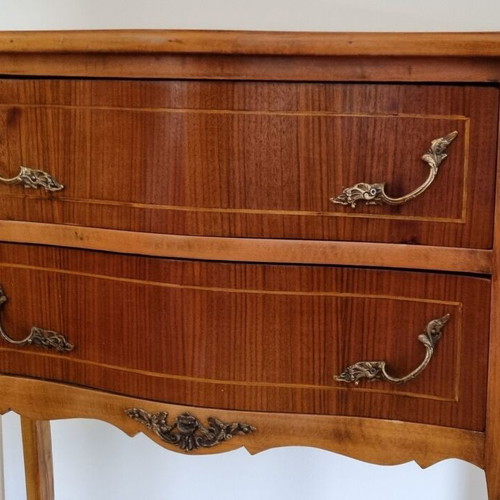 Console table used with two drawers