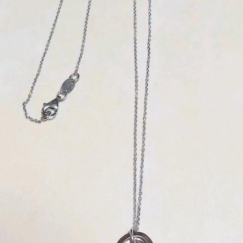 Silver and rose gold necklace