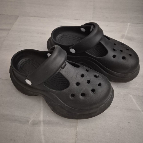 Black clogs size 38 with high sole