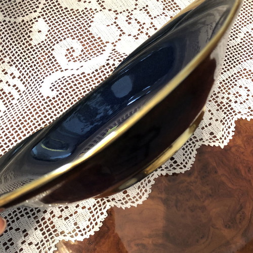 Carlton Ware decorative bowl used with embossed designs and gold finishes