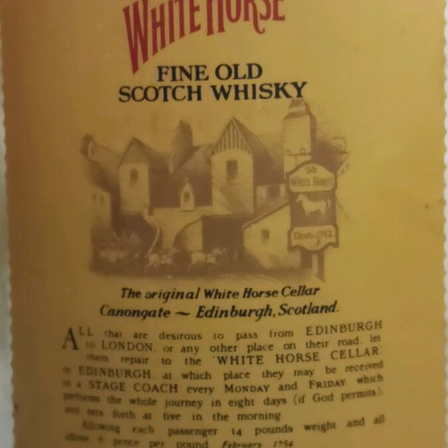 White Horse Whisky collectible bottle like new 94.5cl