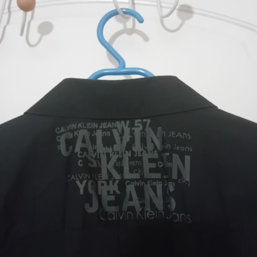 Calvin Klein men's dress shirt, black, cotton, size XXL
