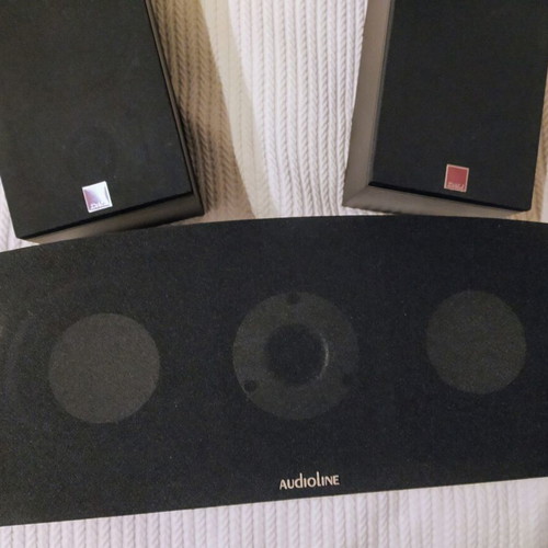 Audioline 80W central speaker with two DALI satellite speakers like new