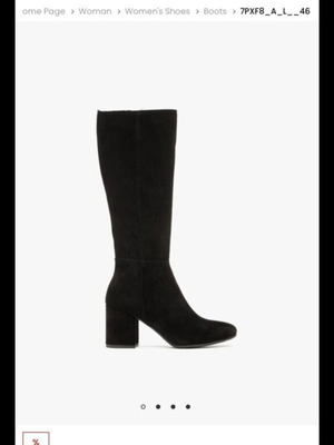 Rylko boots natural suede new, size 38, black