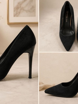 Black Stiletto Pumps New, Size 40