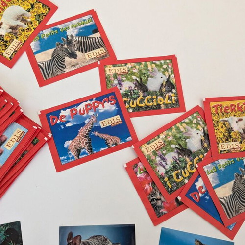 EDIS Stickers 1999 new, 33 sealed packs with puppy stickers