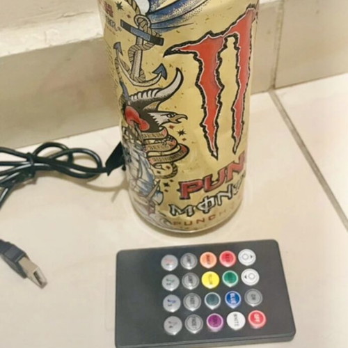 Monster LED lamp with IR remote and color change