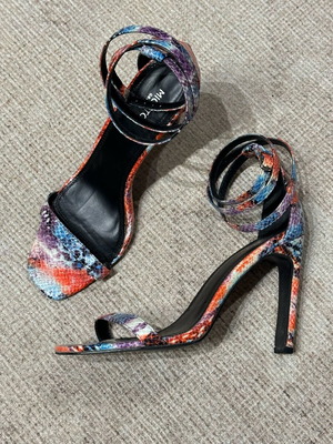 Migato sandals like new with strap and snakeskin effect size 40