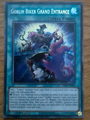 Goblin Biker Grand Entrance PHNI Phantom Nightmare Secret Rare 1st edition Near Mint