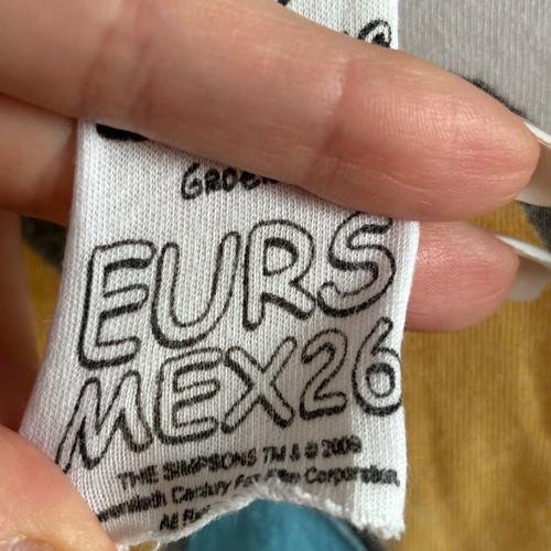 The Simpsons white long blouse used Bershka size S