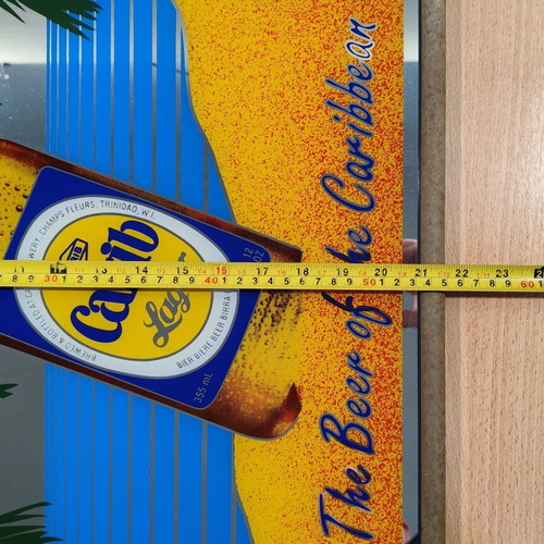 Carib beer promotional mirror like new