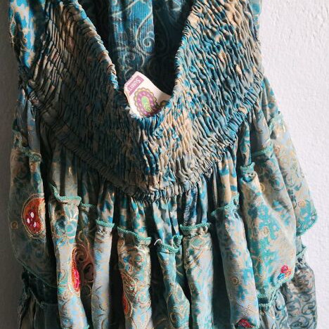 Sumitra Boho Maxi Dress like new, one size, multicolor