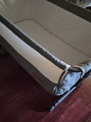 Kiddo By My Side Co-Sleeping Crib like new, grey