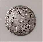  1 US Dollar 1901 Ασήμι