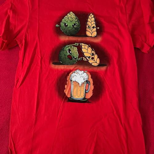 Beer fusion red t-shirt (new)