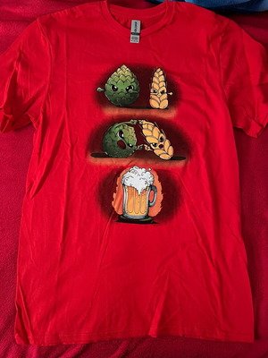 Beer fusion red t-shirt (new)