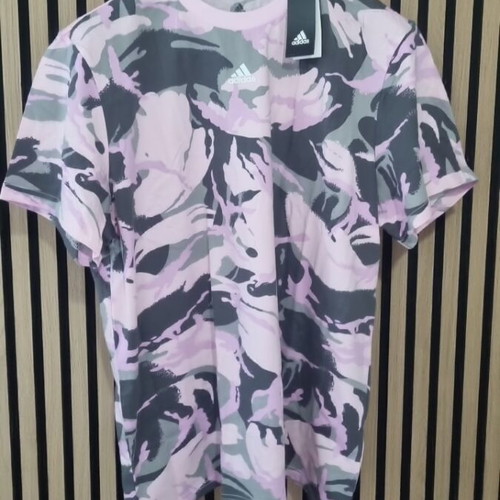 Adidas short sleeve blouse new, colorful, cotton, XL