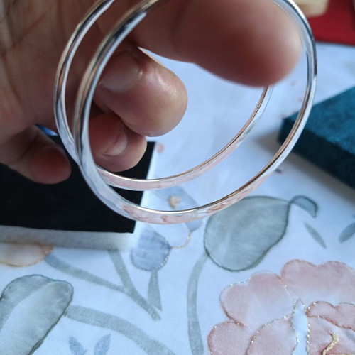 Silver 925 Large Hoop Earrings New