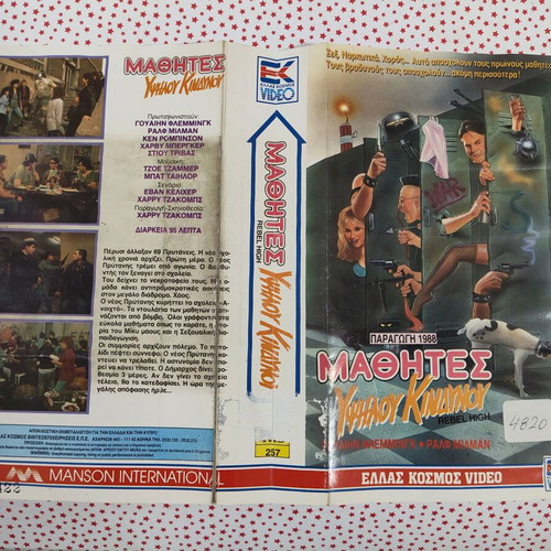 Rebel High VHS videocassette cover used