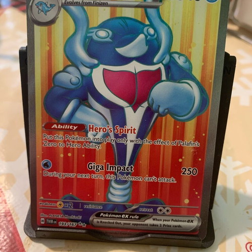 Rare Palafin pokemon card.