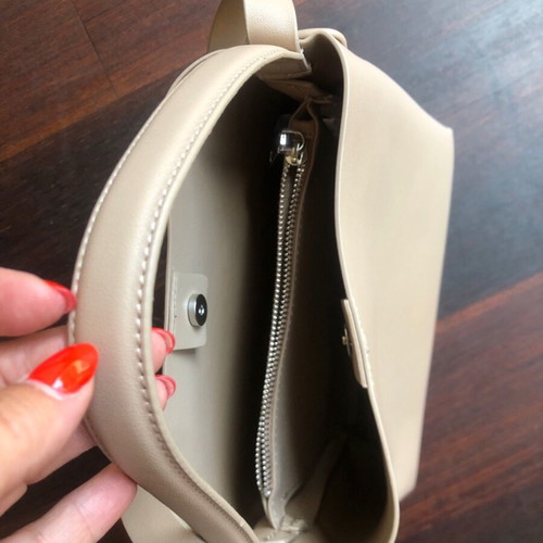 Mango bag new nude beige tobacco mushroom vegan leather