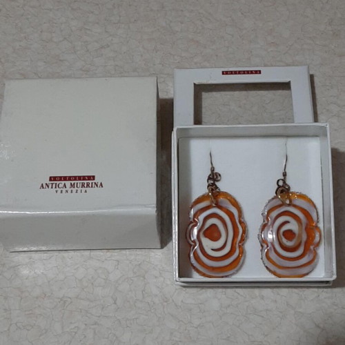 Antica Murrina Venezia earrings brand new, collectible Murano