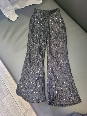 Παντελόνι Alice για κορίτσια 4-5 ετών σε άριστη κατάσταση, μαύρο και ασημί