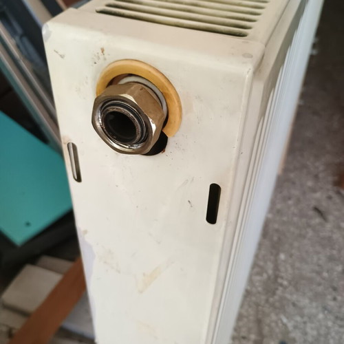 Heating radiator panel 90x90 double column type 22 used