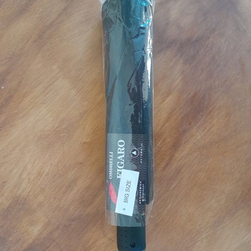 Figaro umbrella new, large, windproof, black
