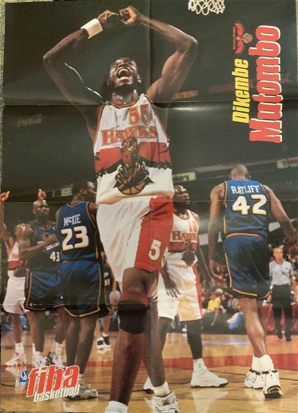  afisa NBA DIKEMBE MUTOMBO - ATLANTA HAWKS 1996