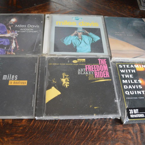 Jazz CD collection like new with Miles Davis, John Coltrane, Chick Corea