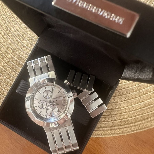 Dyrberg/Kern DK men's watch new, stainless steel, day date 24h