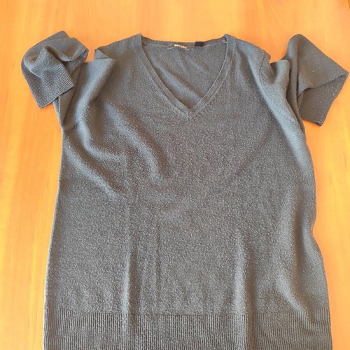 Esmara knitted women's sweater used, blue, V-neck, size S