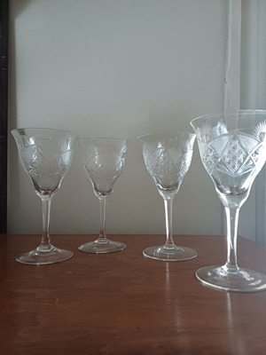 Spiegelau Bohemia Crystal Wine or Liqueur Glasses set of 4 like new