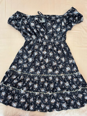 Velvet texture dress black like new, One Size