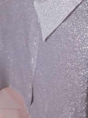 Glamour shirt On Line silver pearly, like new, medium/large