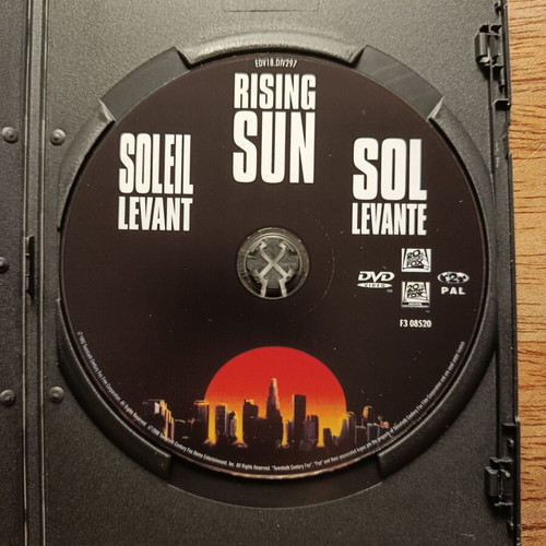 Rising Sun DVD like new with Greek subtitles