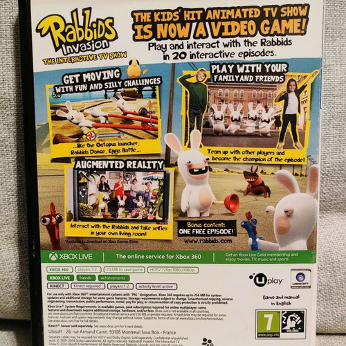 Rabbids Invasion The Interactive TV Show Xbox 360 used