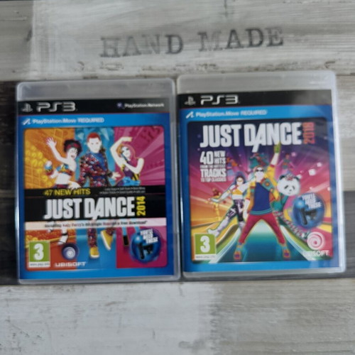 Just Dance 2014 and 2018 PS3 games like new with manuals