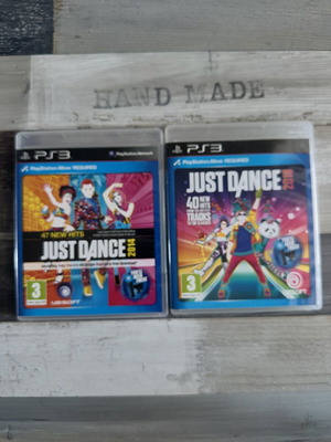 Just Dance 2014 και 2018 παιχνίδια PS3 σαν καινούργια με manuals