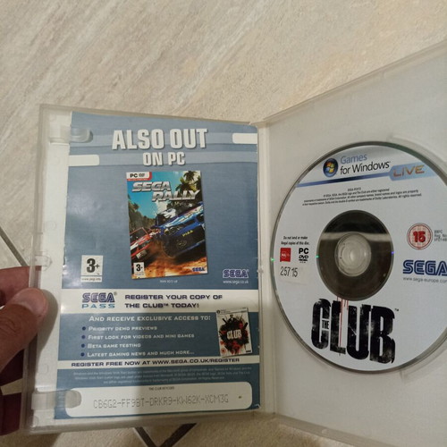 The Club PC game Sega original, like new