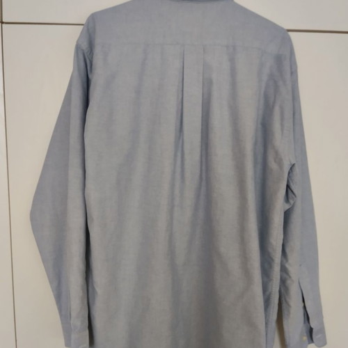 Zara men's shirt blue basic sport 100% cotton like new, size XL