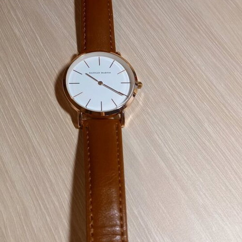 Watch with brown strap like new