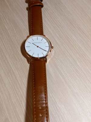 Watch with brown strap like new