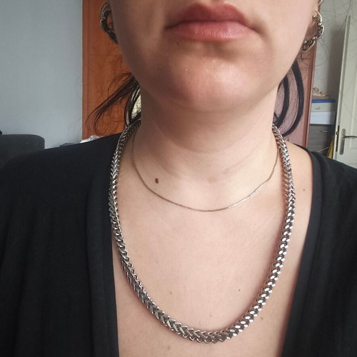 Necklace with Chunky Chain new, silver