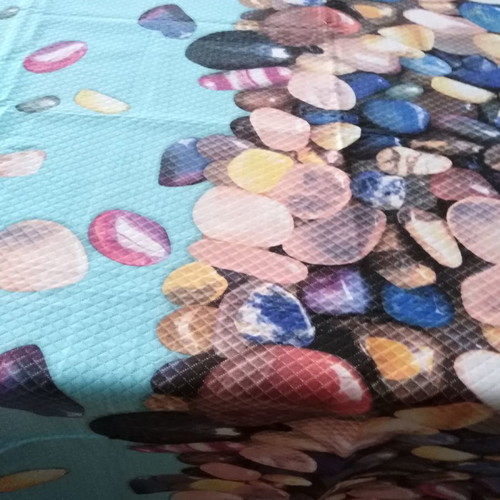 Italian summer blanket 2.50x2.60 decorated with pebbles